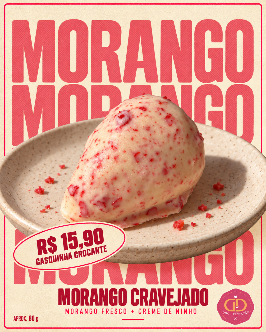 Morango cravejado — Gastronomia